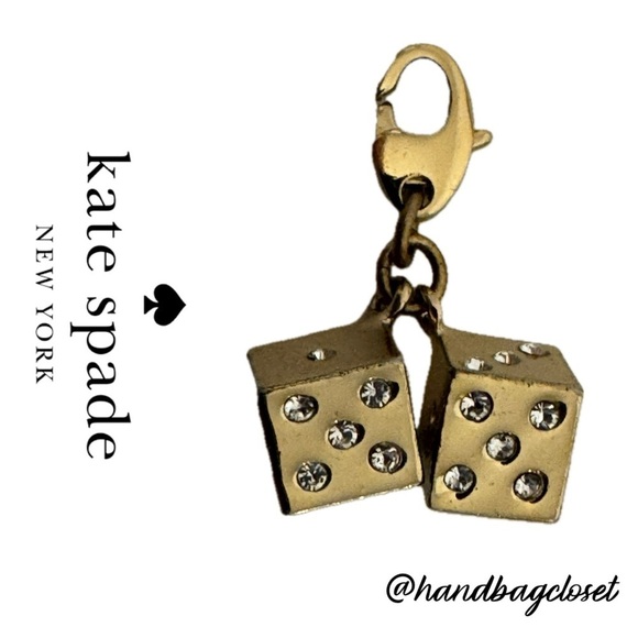 KATE SPADE 12 KT Gold Plated Dice Charm (No Bracelet) - Picture 1 of 9